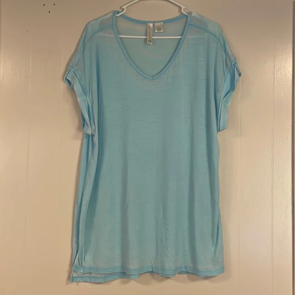 Brisos Semi Sheer Plus Size Top